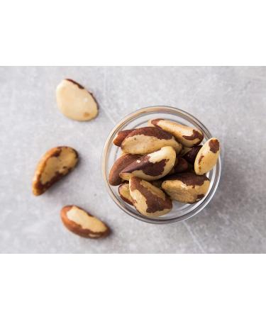 Organic Dry Roasted Brazil Nuts with Himalayan Salt - 1lb | Non-GMO | Vegan & Kosher | High Protein & Selenium | Keto-Friendly Snack - Buy Online on SooperMarket.com