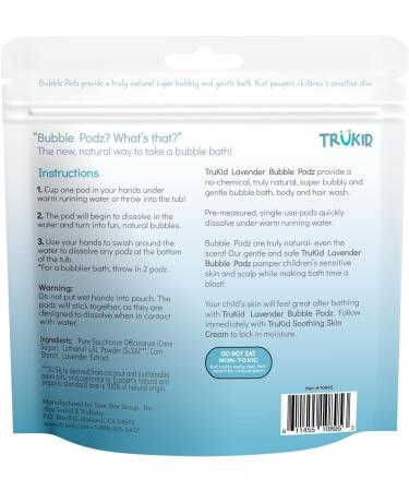 TruKid Bubble Podz Lavender Bubble Bath for Sensitive Skin - 10 Podz - Buy Online on SooperMarket.com