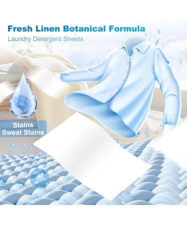 Eco-Friendly Laundry Detergent Sheets - 200 Fresh Linen Scent Strips for 200 Loads | Lightweight & Portable Hypoallergenic & Space-Saving Solution - Buy Online on SooperMarket.com