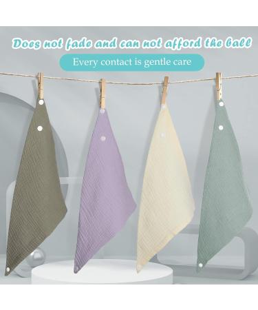 WD&CD 4-Piece Triangle Baby Dribble Bibs | Adjustable & Absorbent for Boys and Girls - Buy Online on SooperMarket.com