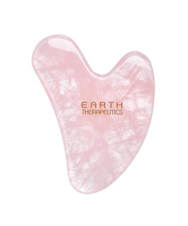 Earth Therapeutics Rose Quartz Gua Sha Tool - Anti-Aging Facial Massage & Circulation Booster for Radiant Skin - Buy Online on SooperMarket.com