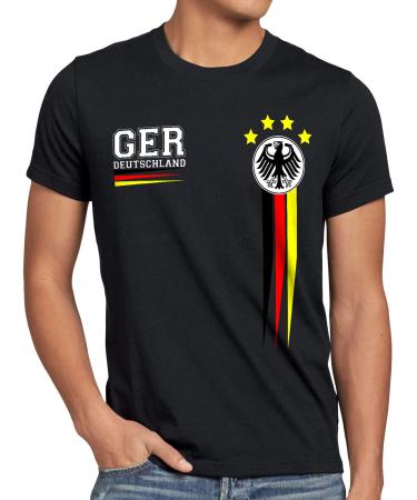 style3 Germany Men's T-Shirt EM 2024 Germany Football European Championship Jersey Player XL Black