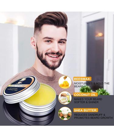 Beard Growth Kit - Derma Roller, Oil & Balm for Fuller Facial Hair | Perfect Gift for Men - Buy Online on SooperMarket.com