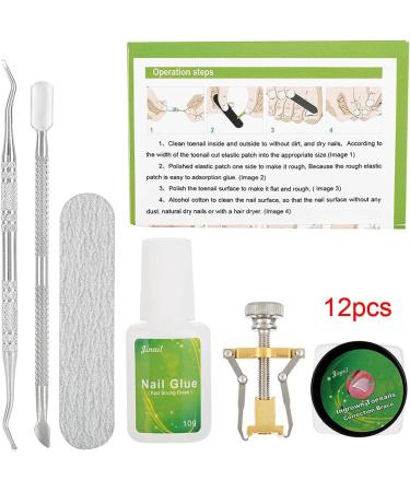Toenail Tool 6 in 1 Ingrown Toe Nail Fixer Pedicure Toenail Recover Nail Foot Care Kit Ingrown Toenail Corrector for Men Women(24pcs) - Buy Online on SooperMarket.com