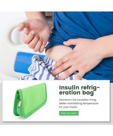 rumoe Insulin Cooler Travel Case Diabetic Medication Organizer Cooler Bag Green - Buy Online on SooperMarket.com