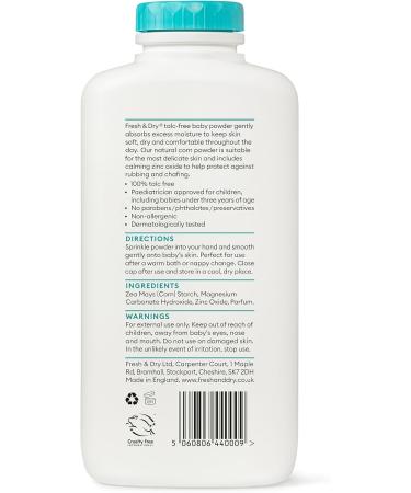 Organic Baby Powder - Talc Free, Gentle & Safe for Sensitive Skin - Buy Online on SooperMarket.com