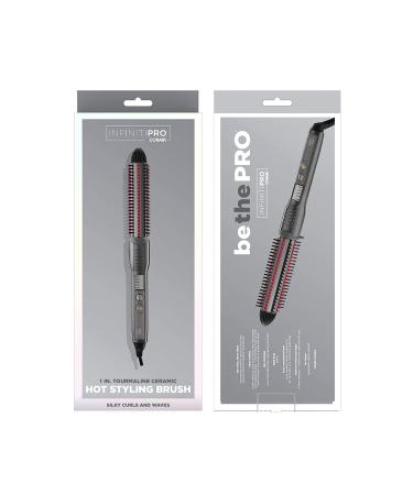 INFINITIPRO BY CONAIR 1-Inch Nano Tourmaline Ceramic Hot Curl Brush - Pack of 1 - Buy Online on SooperMarket.com