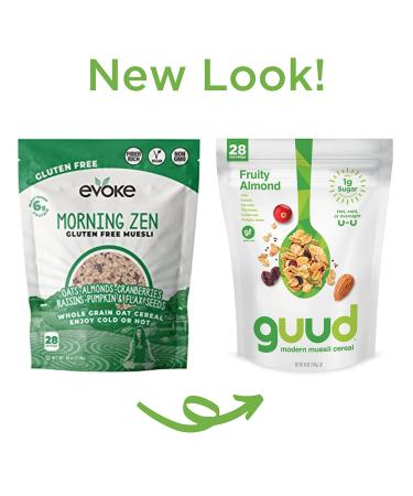GUUD Fruity Almond Muesli Cereal 40oz | Gluten-Free with Oats, Raisins, Almonds, Cranberries, Flax Seeds & Pumpkin Seeds | Vegan & Non-GMO | Kosher Certified - Buy Online on SooperMarket.com