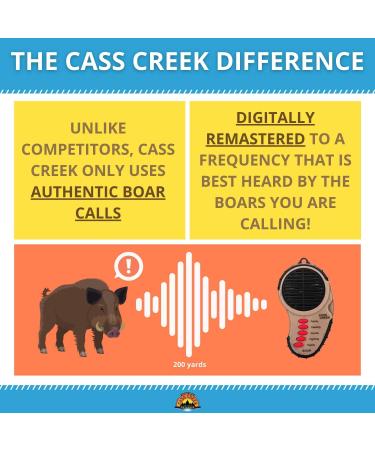 Cass Creek Ergo Boar Call CC034 - 5 Expert Calls in 1 Handheld Electronic Game Call - Buy Online on SooperMarket.com