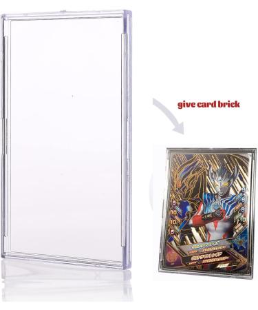 Qesonoo Top Loader Card Sleeves 10 Pack - Clear Acrylic Protectors for Trading Cards with 2 Display Stands - Baseball Sports Card Holder Case - White - Buy Online on SooperMarket.com