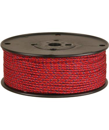 BlueWater Ropes 3mm Accessory Cord Red Mix 3 mm x 50 ft