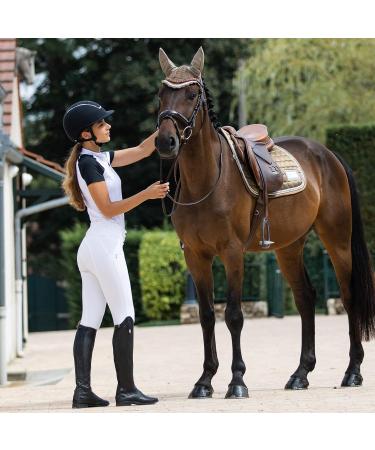 Buy HORZE Horse Bridle Clermont - Anatomical Bridle for Warmblood & Thoroughbred in Extra Warmblood Dark Brown (XF) - Buy Online on SooperMarket.com