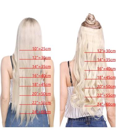 23 Dark Wine Red Clip-In Hair Extension - 8 Pcs Synthetic Hair, 23 Inch Straight - Buy Online on SooperMarket.com