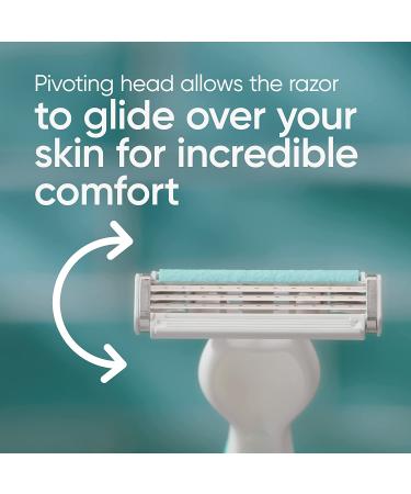 Gillette Venus Simply 3 Sensitive Women's Disposable Razors - Pack of 1 (4 Razors) - Buy Online on SooperMarket.com