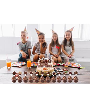 25 Pcs Chocolate Cake Decorations Chocolate Cake Topper Cupcake Toppers for Chocolate Birthday Decorations Chocolate Party Decorations Birthday Party Supplies - Buy Online on SooperMarket.com