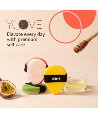 Yoove Fresh Fruit Soap 3-Pack | Antioxidant Rich Pomegranate Passion Fruit & Citrus Bar Soap for Nourished Radiant Skin | Natural Exfoliating Scrubber - Buy Online on SooperMarket.com