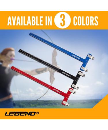 LEGEND T-Shaped Bow Square - Tuning Accessory for Compound & Recurve Bows - Aluminium Alloy Precision Ruler  Metal Clips - Nocking Point Position Adjustment & Measurement Tool - Archery Accessories Blue - Buy Online on SooperMarket.com