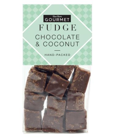 Bon Bon's Gourmet - Chocolate & Coconut Fudge Bag Handmade British Fudge 150g