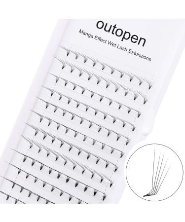 outopen L Curl Eyelash Extension Supplies Cat Eye Lashes Effect L Curl Fox Eye Makeup Extensions 0.05mm Thickness DIY Individual Eyelash Extensions at Home (0.05mm L Curl/8-13mm Mixed)