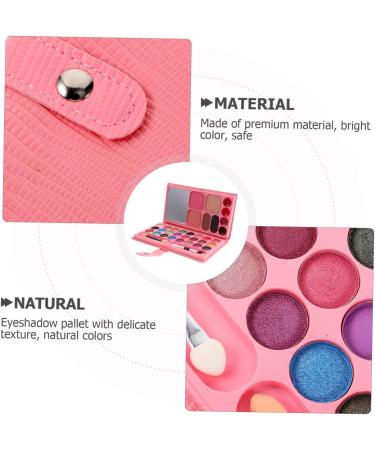 MUSISALY 33 Makeup Palette Beginner Eyeshadow Pallet Eye Makeup Metallic Eyeshadow Girl Cosmetic Leather Rosy - Buy Online on SooperMarket.com