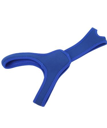 Antisnoring Belt Splicing Breathable Sleeping Snoring Stop Band for Bedroom Apartment for Men and Women for Sleep(Blue)