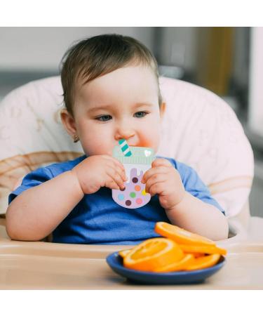 Aznever Silicone Bite Ring - Safe Baby Teething Toy | Food-Safe Silicone Cartoon Design & Gum Protection - Buy Online on SooperMarket.com