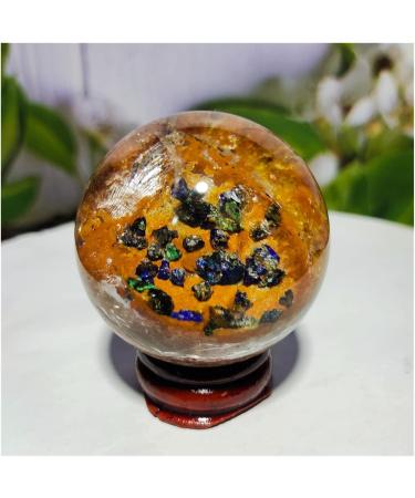 Natural Crystal Rough Natural Sphere Natural Azurite Quartz Ball Crystal Gemstones Stone Hand Polished Spheres Home Decoration 1pc (Color : 130-140g) - Buy Online on SooperMarket.com