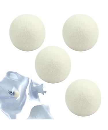 Shakven Laundry Wool Dryer Balls Round Fabric Softener Balls | Laundry Room Supplies Household Gadgets Natural Fabric Softener Balls Dry Cleaning Kit for Dryer