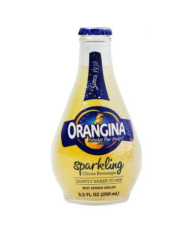 Orangina Citrus Sparkling Juice Beverage - Original French Recipe - 18 Bottles (8.5 oz) - No Artificial Ingredients - Buy Online on SooperMarket.com
