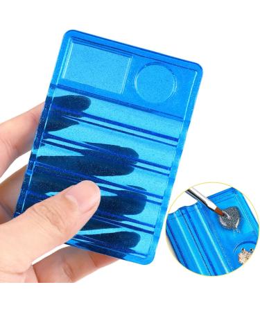 Worparsen Nail Art Palette Eye-catching Vivid 7 Slots Nail Art Brush Holder Compatible with Women Black - Buy Online on SooperMarket.com