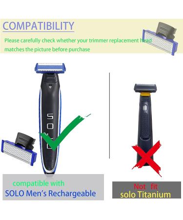 4PCS Replacement Blades for Microtouch Solo Trimmer - Old Version Solo Rechargeable Shaver Refills - Buy Online on SooperMarket.com