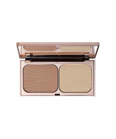Charlotte Tilbury 'Filmstar Bronze & Glow' Face Sculpt & Highlight the Blend of Pearl and Golden Pigments by Illuminations