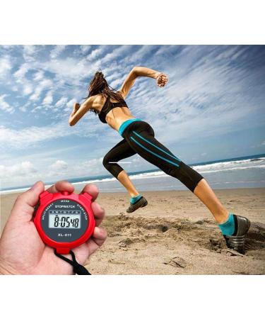 BESTWYA Digital Stopwatch Large Screen Handheld Count Up Timer - Time Calendar Clock Function (Pack of 8) - Buy Online on SooperMarket.com