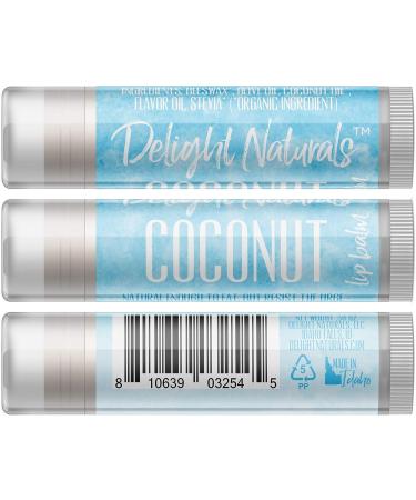 Delight Naturals Jumbo Coconut Lip Balm - 0.50 oz | Moisturizing and Nourishing - Buy Online on SooperMarket.com
