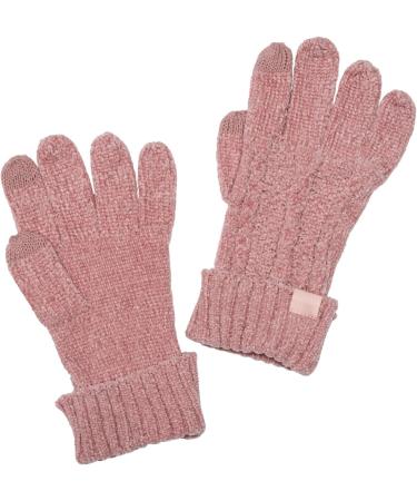 FC Bayern Munich Ladies Pink Knitted Gloves - Cable Pattern | Shop Internationally - Buy Online on SooperMarket.com