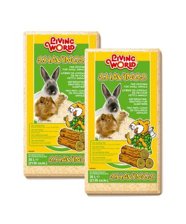 Living World Pine Shavings Twin Pack 2 x 35l
