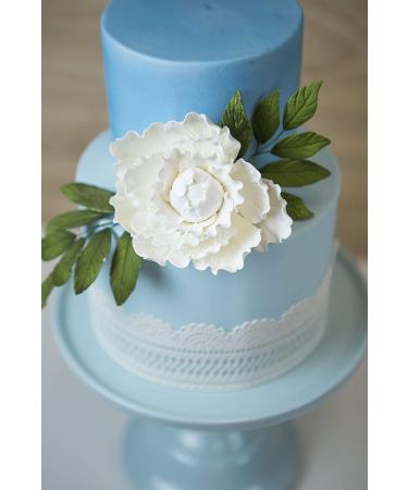 Global Sugar Art Premium Peony Sugar Cake Flower  White  Large  1 Count by Chef Alan Tetreault - Buy Online on SooperMarket.com