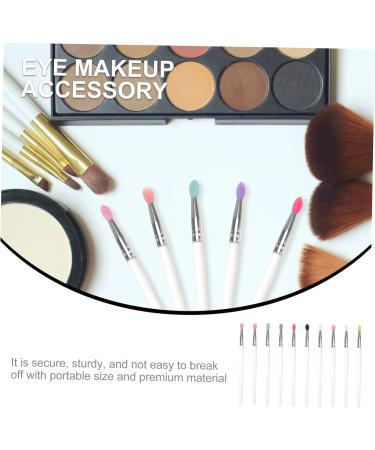 WOONEKY 10pcs Eye Shadow Brush Practical Makeup Brush Blending Eyeshadow Brush Face Wand Plastic Handle - Buy Online on SooperMarket.com