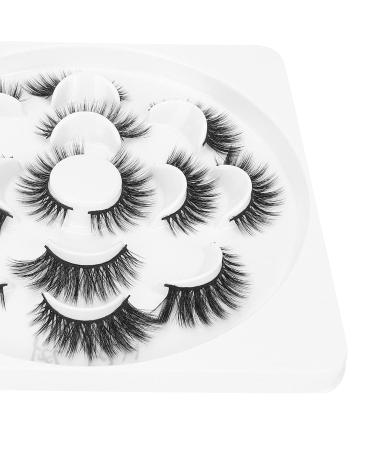 7 Pairs Reusable Thick Curly False Eyelashes Set - Enhance Your Look | International Shipping Available - Buy Online on SooperMarket.com