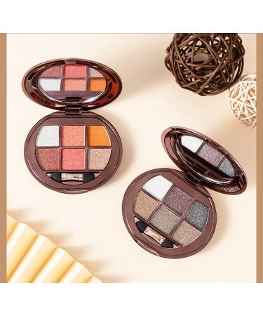 UIFCB Glitter Eyeshadow Palette - 6 Color Sparkle Shimmer Eye Shadow Makeup Set - Buy Online on SooperMarket.com