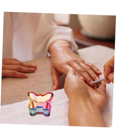 FOYTOKI Nail Art Brush Cup Glass Nail Dish Cup Nail Cups Nail Brush Dappen Dish Glass Nail Dish Bowl Acrylic Nail Tools Manicure Supplies Nail Brush Dappen Cup Glass Nail Dappen Cup 5.00X4.20X2.50CM Colorful - Buy Online on SooperMarket.com