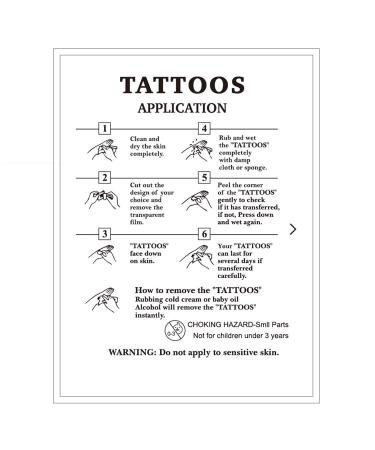 Dopetattoo 6 Sheets Temporary Tattoos Cross Grace | Neck, Arm, Chest | Amazing Designs - Buy Online on SooperMarket.com