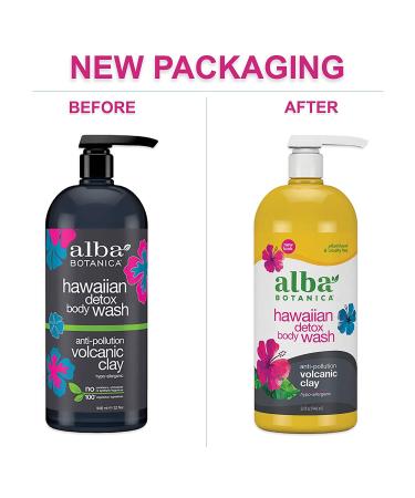 Alba Botanica Hawaiian Detox Body Wash - Anti-Pollution Volcanic Clay, 32 Oz - Buy Online on SooperMarket.com
