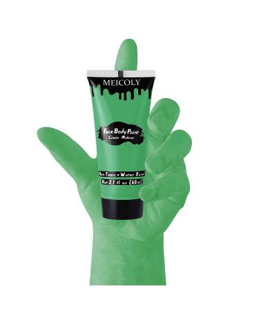 MEICOLY Green Cream Face Body Paint - Christmas Grinch Costume, Camouflage Hunting, Halloween SFX Makeup for Adults and Children - Buy Online on SooperMarket.com