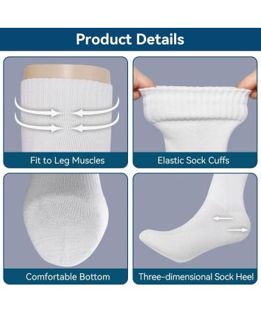 Premium Fencing Socks for Epee Sabre & Foil - Thickened Cotton Unisex Protective Gear White - Buy Online on SooperMarket.com