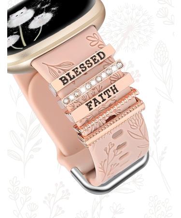 Minyee Dandelion Flower Pattern Silicone Band for Fitbit Versa 4/Sense - Cute & Stylish Women's Strap for Summer Faithful Workout - Buy Online on SooperMarket.com
