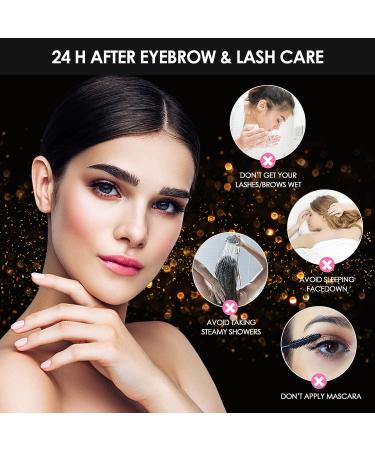 Reddhoon 4 in 1 Eyebrow and Eyelash Perm with Black Dye Kit - Long-lasting Results for 6-8 Weeks | Safe & Easy Brow Lamination, Tinting, and Lash Lift at Home Salon - Buy Online on SooperMarket.com