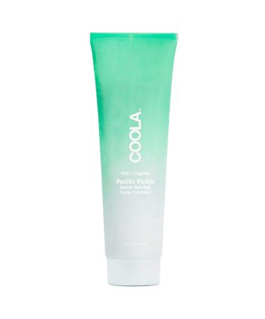 COOLA Organic Pacific Polish Face Exfoliator, Dermatologist Tested Skin Barrier Protection with Coconut Oil, Vegan and Gluten Free, 3.4 Fl Oz
