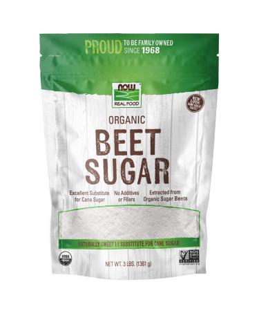 Now Foods Organic Beet Sugar 3 lbs (1361 g)