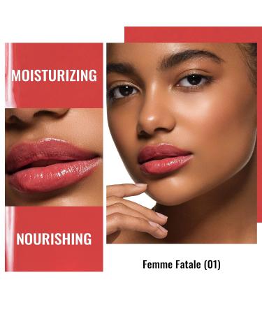Oulac 2-in-1 Lipstick & Lip Balm | Juicy Apple Red | Vegan Lip Care for Smooth Hydrated and Shiny Lips | Perfect for Dry Cracked Lips - Buy Online on SooperMarket.com